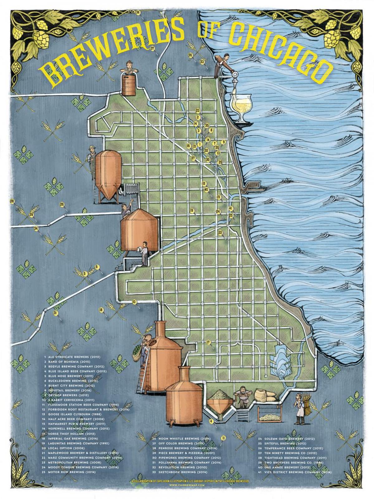 Chicago pub mapa