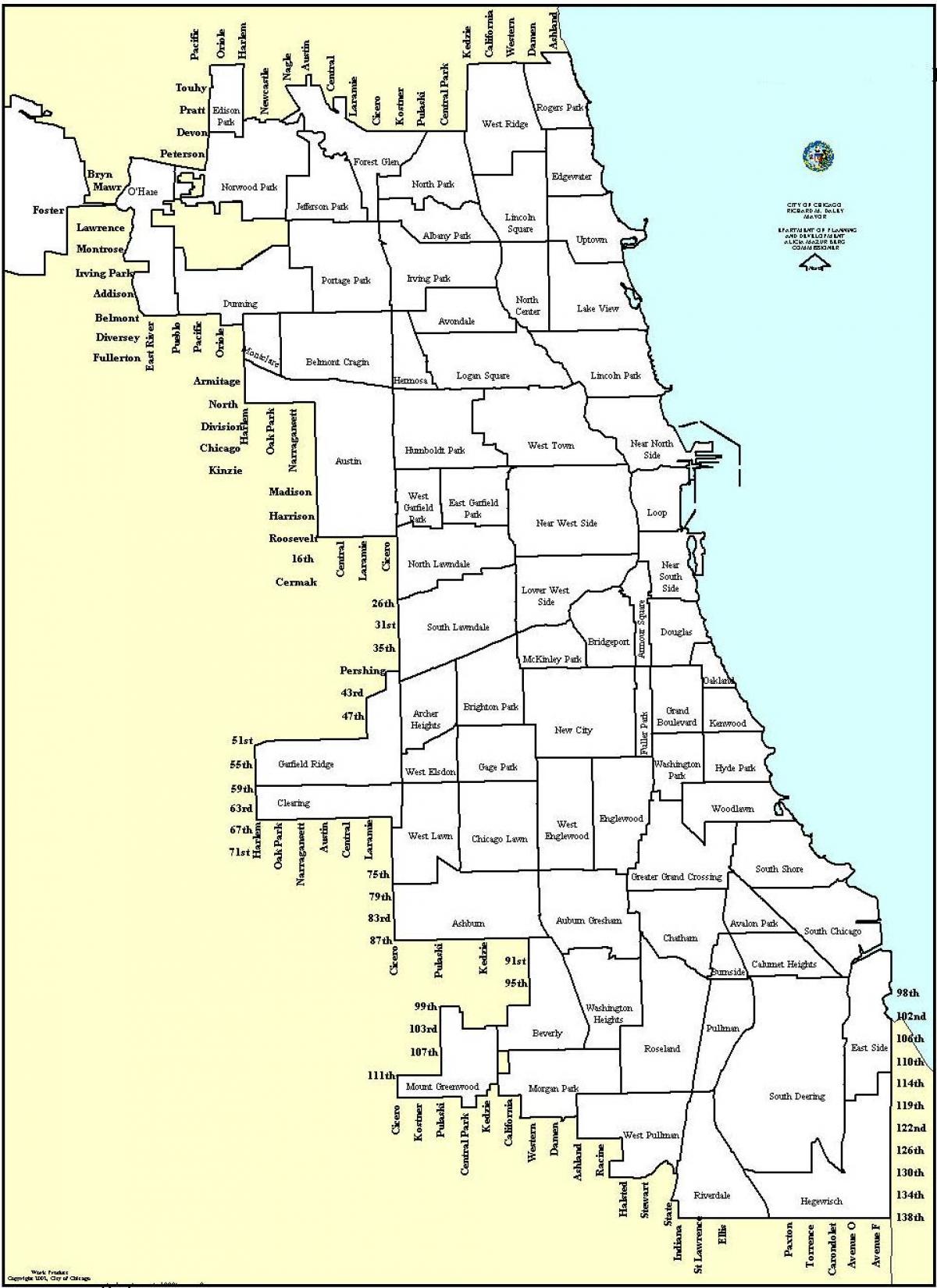 zagospodarowania przestrzennego mapie Chicago