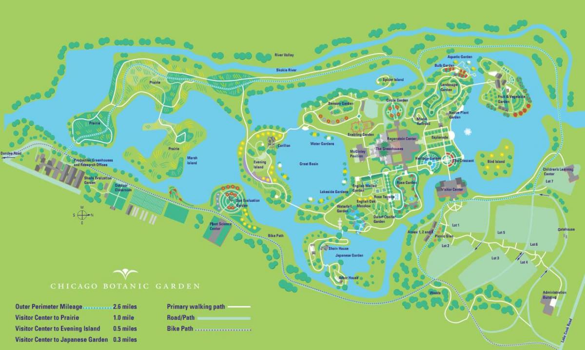 Chicago Botanic garden mapie
