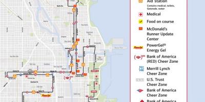 Chicago maraton mapie wyścigu