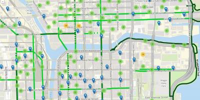 Parking Chicago mapie strefy