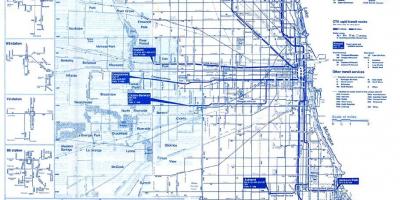 Chicago szyna mapie
