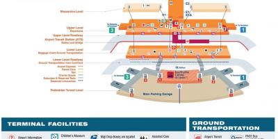 Mapa Chicago lotnisko OGA