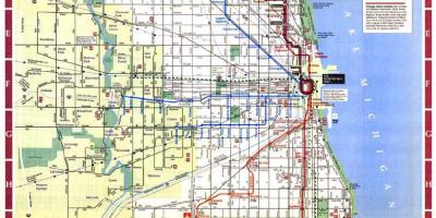 Mapa miasta Chicago granice