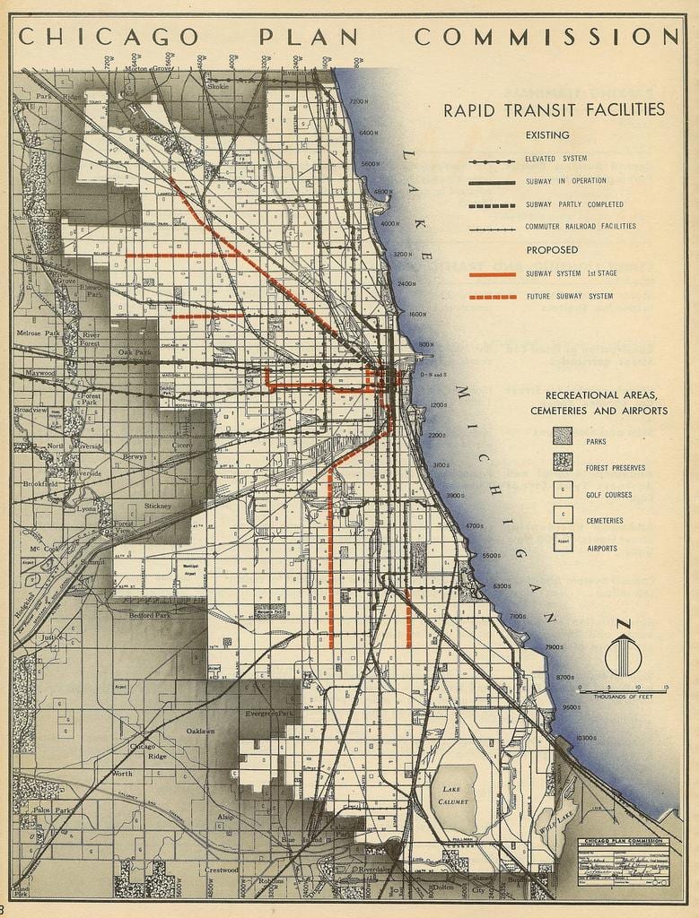mapa metra Chicago