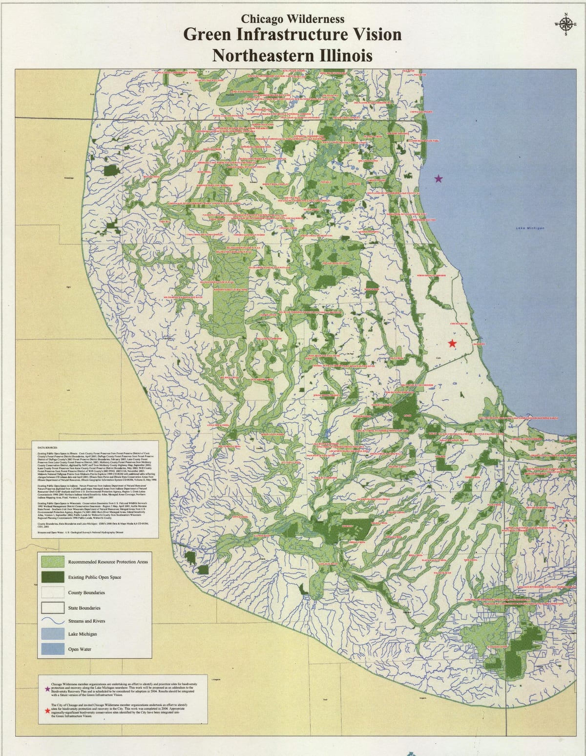 mapa Chicago parki