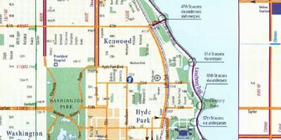 Chicago велодорожку mapie