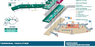 Chicago lotnisko O ' Hare bramy mapie